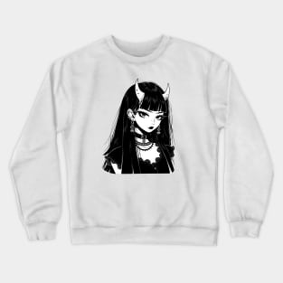 Black and White Demon Crewneck Sweatshirt
